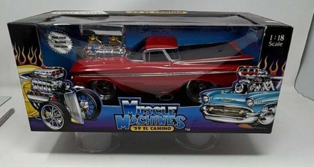 Muscle Machines '59 El Camino Red 1:18 Scale Diecast Model